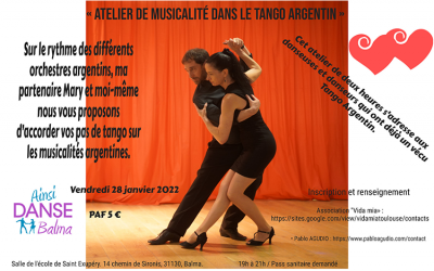 Atelier musicalité Tango Argentin